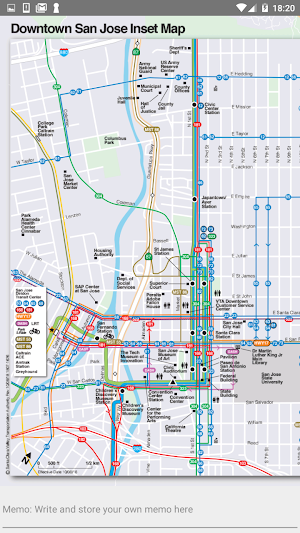 SAN JOSE BUS RAIL BIKE MAP Screenshot 2