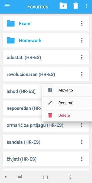 Spanish-Croatian Dictionary Screenshot 3