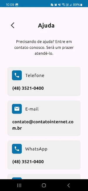 Contato Internet Screenshot 3