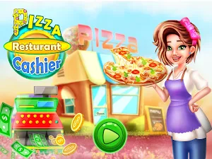 Pizza Restaurant Cashier: Fast Food Maker Games Screenshot 0