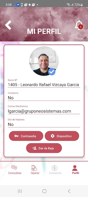 Billetera Mutual Bomberos Screenshot 3