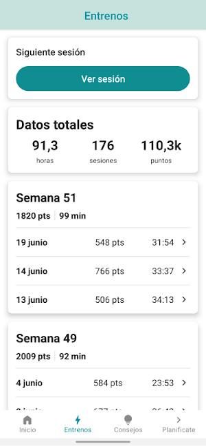 Planificate+ Screenshot 2