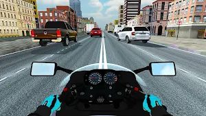 Highway Traffic Rider - 3D Bike Racing Screenshot 1
