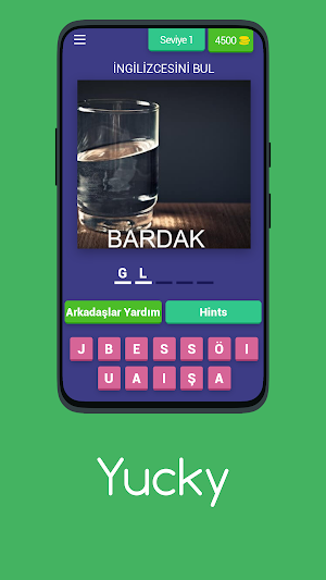 YUCKY - Turkish English Words Screenshot 0