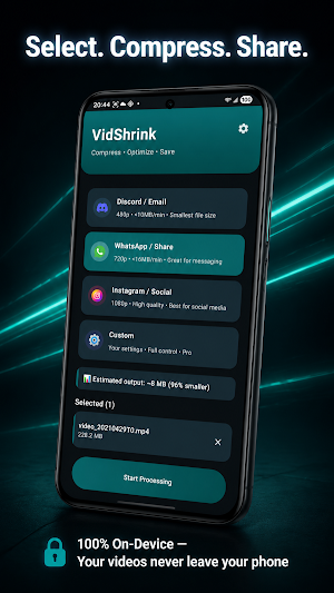 VidShrink – Video Compressor Screenshot 2