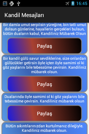 Kandil Mesajları Paylaş Screenshot 1