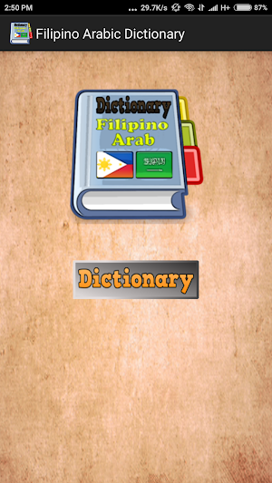 Filipino Arabic Dictionary screenshot 2