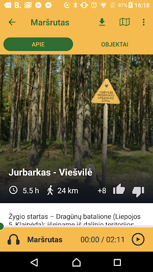 Camping routes Screenshot 2