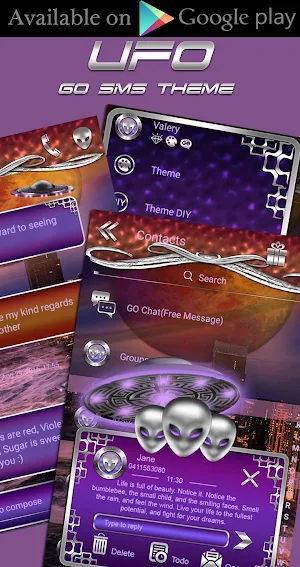 UFO Dialer theme Screenshot 3