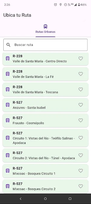 Ubica tu Ruta: Transporte MTY Screenshot 1