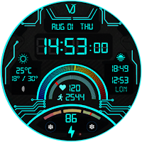 VJ-Avionics Digital Watch Face