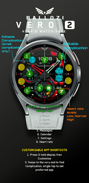BALLOZI VERO 2 Watch Face Screenshot 3