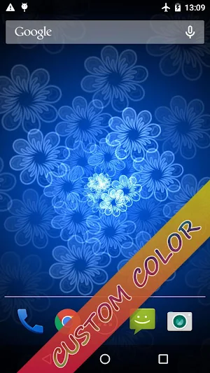 Neon Flower Live Wallpaper Screenshot 1