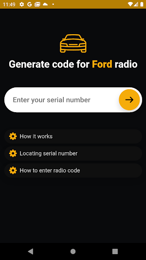 Ford Radio Code Calculator Screenshot 0