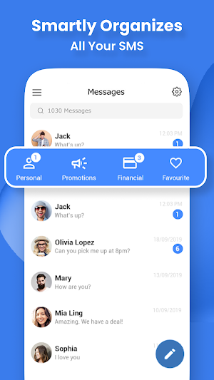 Messages : SMS Messager App Screenshot 0