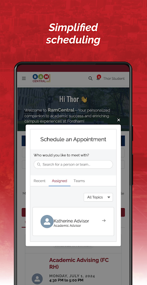 Fordham RamCentral Screenshot 2