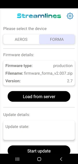 Streamlines Firmware Updater Screenshot 0