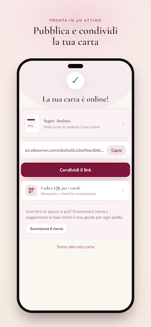 Alba Wines AI Sommelier Screenshot 3