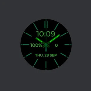 Neon Green watchface Screenshot 2