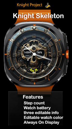 Knight Skeleton Watch Face Screenshot 1