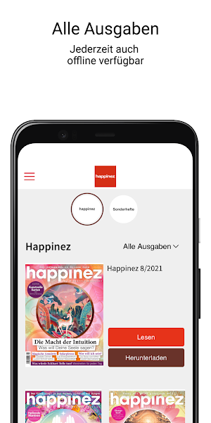 Happinez ePaper — Das Mindstyle Magazin Screenshot 1