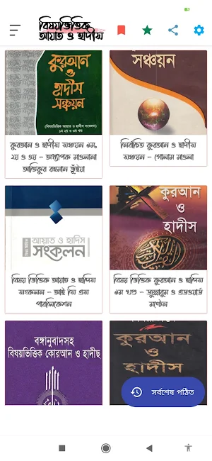 বিষয়ভিত্তিক আয়াত ও হাদিস Screenshot 0