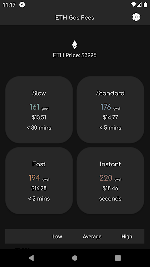Crypto Utility - Eth Gas Fees Screenshot 0