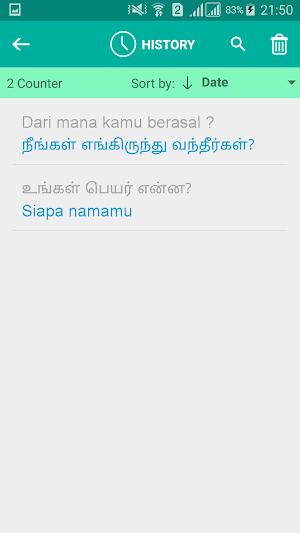 Tamil Indonesian Translator Screenshot 3