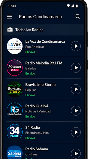 Radios Cundinamarca Screenshot 0