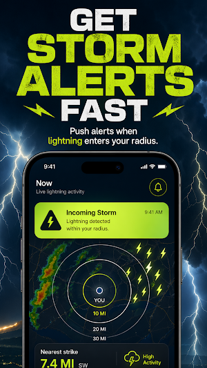 Lightning Tracker & Radar Map Screenshot 1