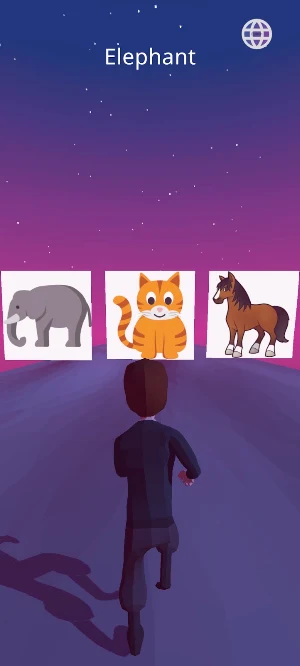 Animal Names Endless Run Screenshot 1
