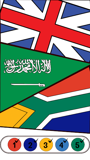 Flag Coloring: Color By Number Screenshot 3