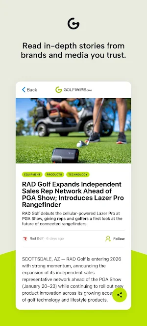 GolfWire.com Screenshot 2