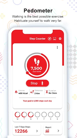 Pedometer-Step Counter Tracker Screenshot 1