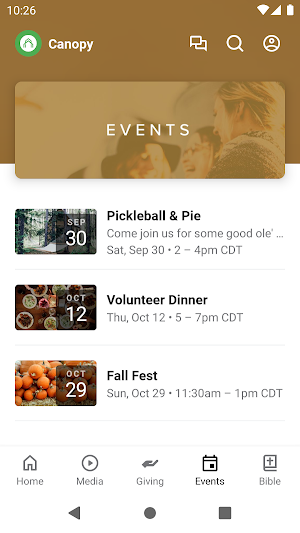 Canopy Church MO Screenshot 2