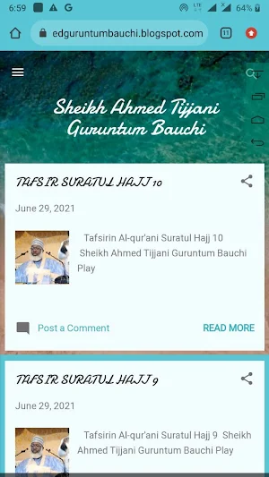 SHEIKH AHMAD GURUNTUM BAUCHI Screenshot 3