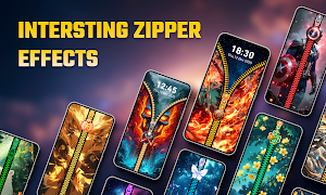 Zipper Lock Screen, Wallpapers Screenshot 1