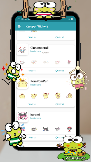 Keroppi Stickers For WhatsApp Screenshot 2
