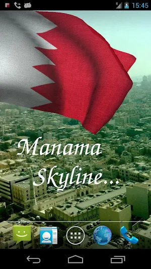 Bahrain Flag Live Wallpaper Screenshot 2