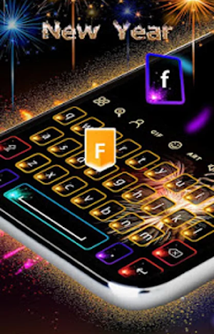 Keyboard Theme Happy New Year Screenshot 0