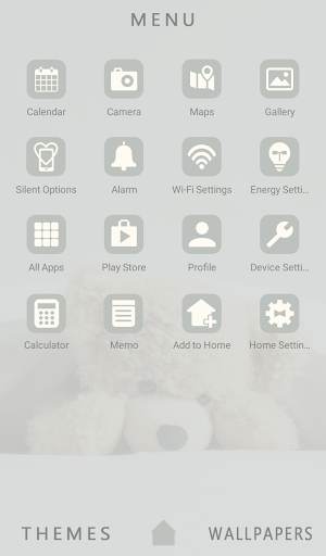 Fluffy Teddy Bear Theme +HOME Screenshot 1