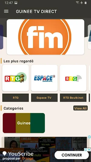 Guinee TV Direct Screenshot 1
