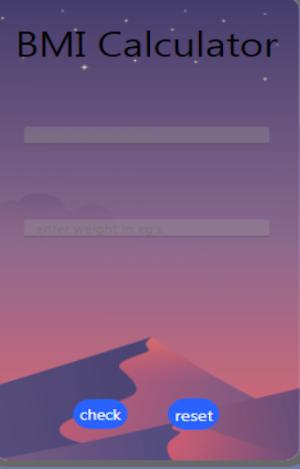 BMI Calculator Screenshot 2
