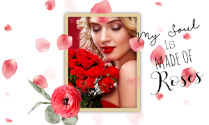 Photo Editor & Photo Frames Rose Flower Background Screenshot 1