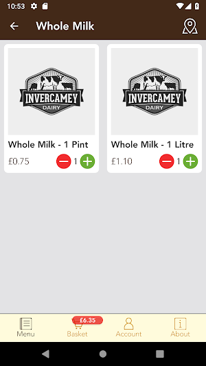 Invercamey Dairy Screenshot 1