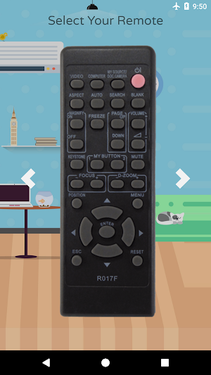 Remote Control For Hitachi Projector Screenshot 2