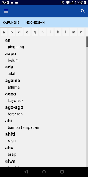 Kamus Karunsi'e Screenshot 0