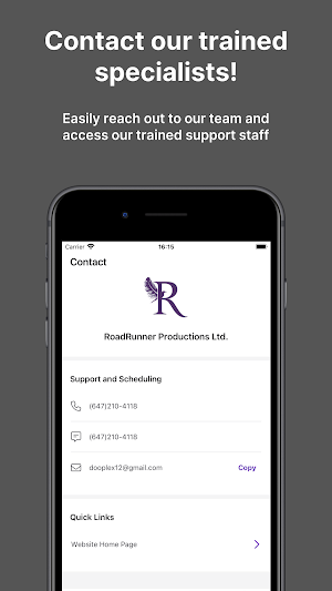 RoadRunner Productions Ltd. Screenshot 2