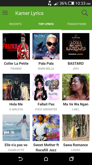 Kamer Lyrics - Cameroon Music Screenshot 0