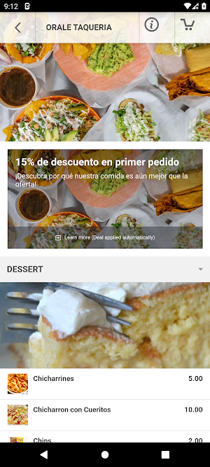 Orale Taqueria Screenshot 2